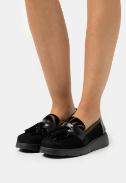 Geox ARLARA - Mocassins - Black/dark Gold