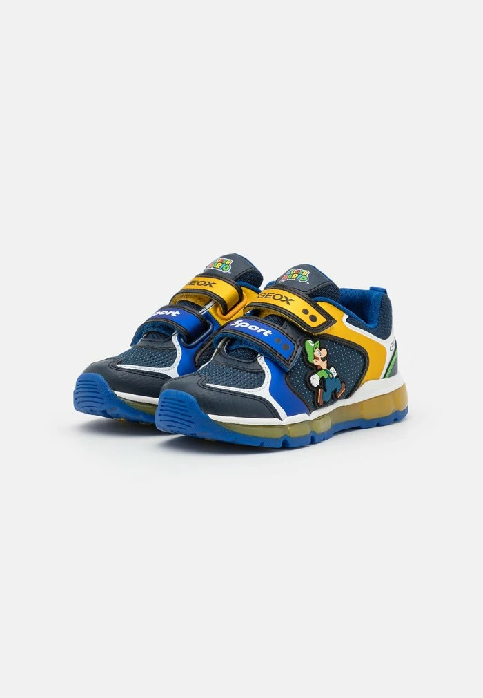 NINTENDO SUPER MARIO GEOX JUNIOR BOY - Baskets Basses - Royal/yellow 2 NINTENDO SUPER MARIO GEOX JUNIOR BOY - Baskets Basses - Royal/yellow – Image 2
