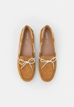 Geox LEELYAN - Mocassins - Caramel/white -Pas Cher Geox Boutique 73f4bf1156cd4a208293a7886c5e6076