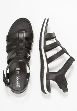 Geox VEGA - Sandales Classiques / Spartiates - Black -Pas Cher Geox Boutique 7a5e2781264c4473b595bb27db40e169