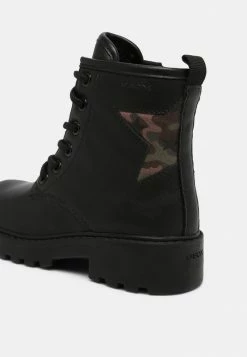 Geox CASEY GIRL - Bottines à Lacets - Black/military -Pas Cher Geox Boutique 7aa3219b753846e0a7513a6453474b62