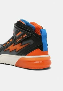 Geox GRAYJAY BOY - Baskets Montantes - Black/orange -Pas Cher Geox Boutique 849395cf87784e58a858b9a2d17766fd