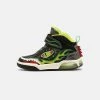 Geox INEK BOY - Baskets Montantes - Black/lime