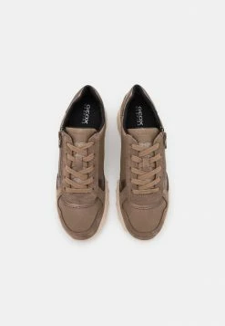 Geox ALLENIEE - Baskets Basses - Dark Beige -Pas Cher Geox Boutique 879c2b23064244e4b2134057c73a2afd