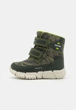 Geox FLEXYPER BOY ABX - Bottes De Neige - Mimetic/lime