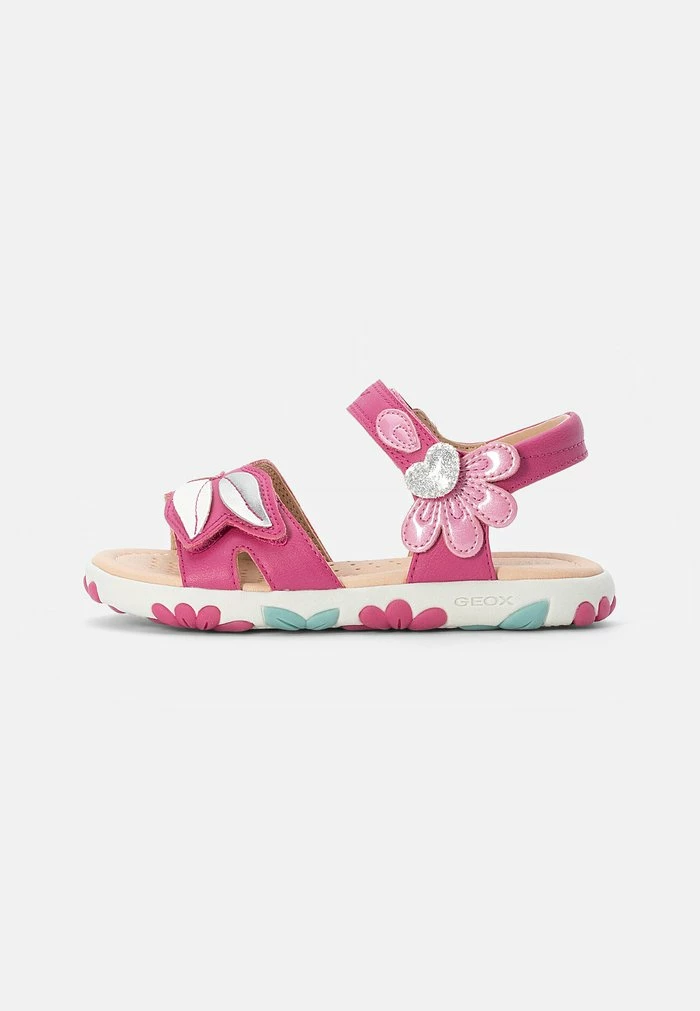 Geox SANDAL HAITI GIRL - Sandales - Fuchsia/dark Pink 1 Geox SANDAL HAITI GIRL - Sandales - Fuchsia/dark Pink