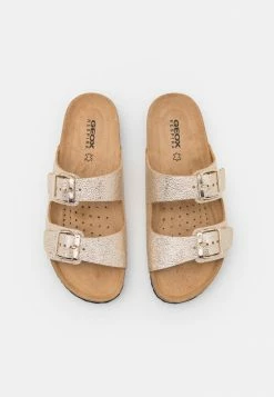 Geox BRIONIA - Mules - Platinum -Pas Cher Geox Boutique 9205f98d56064509aeddd8a0ba1b258d