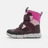 Geox FLEXYPER GIRL - Bottes De Neige - Dark Burgundy/dark Rose