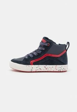 Geox ALONISSO BOY - Baskets Montantes - Navy/red