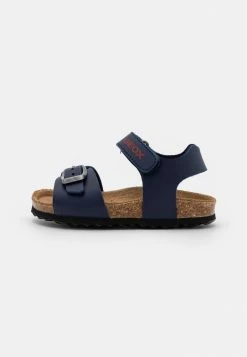 Geox CHALKI BOY - Sandales - Navy/dark Red