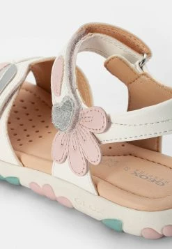 Geox SANDAL HAITI GIRL - Sandales - White/pink -Pas Cher Geox Boutique 99b3c0eadfb44b7faac6ad85fc3265f3