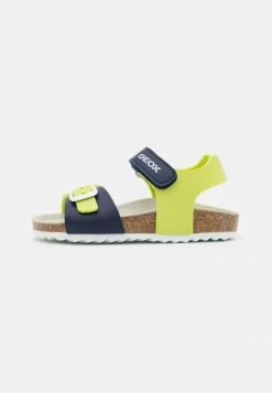 Geox GHITA BOY - Sandales - Lime/navy