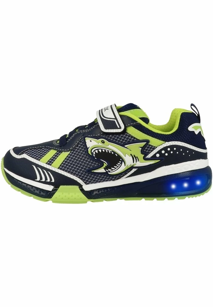 Geox BAYONYC BOY - Baskets Basses - Navy-lime 1 Geox BAYONYC BOY - Baskets Basses - Navy-lime