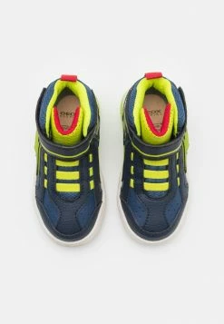 Geox GRAYJAY BOY - Baskets Montantes - Navy/lime -Pas Cher Geox Boutique 9b93db593124477e99e46b8a0e00a742