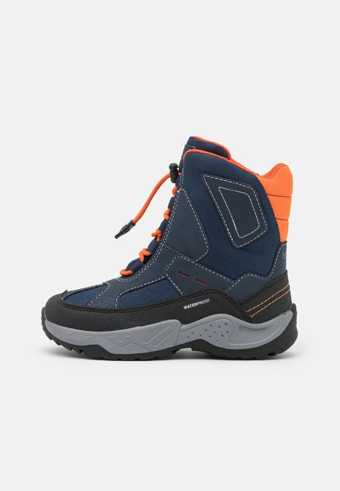 Geox SENTIERO BOY WPF - Bottes De Neige - Navy/orange 1 Geox SENTIERO BOY WPF - Bottes De Neige - Navy/orange
