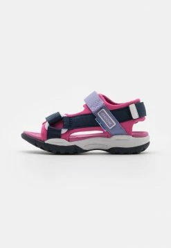 Geox BOREALIS GIRL - Sandales De Randonnée - Navy/fuchsia