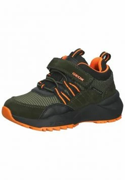 Geox Baskets Montantes - Military/fluo Orange -Pas Cher Geox Boutique a2bda2f0e67249578957d3a68b51b480