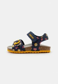 Geox GHITA BOY - Sandales - Navy/yellow
