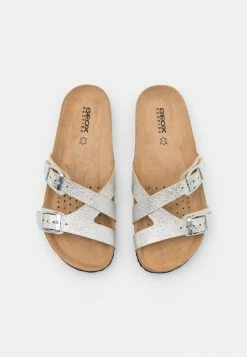 Geox BRIONIA - Mules - Silver -Pas Cher Geox Boutique a46bc693ad3442e7acc34902f4144f54