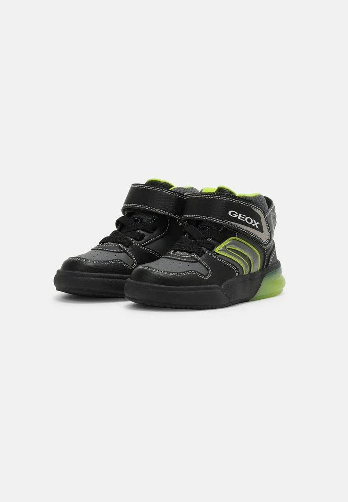 Geox GRAYJAY BOY - Baskets Montantes - Black/lime 2 Geox GRAYJAY BOY - Baskets Montantes - Black/lime – Image 2