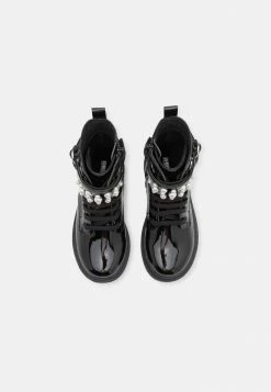 Geox ECLAIR - Bottes à Lacets - Black -Pas Cher Geox Boutique a600c62a04244bbebdfc1a2c414dc576