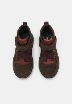 Geox RIDDOCK BOY WPF - Bottines à Lacets - Coffee/bordeaux -Pas Cher Geox Boutique a8263c7119024bd39042410095f7e35d