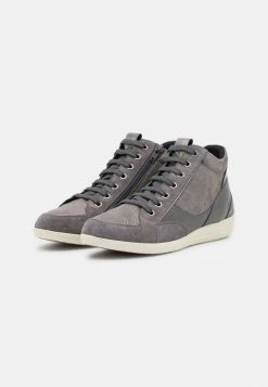 Geox MYRIA - Baskets Montantes - Dark Grey -Pas Cher Geox Boutique aa5c818ac0e543729c854c4f2c30b14b