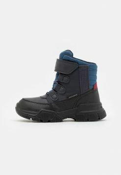 Geox NEVEGAL BOY ABX - Bottes De Neige - Navy/dark Red