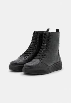 Geox PHAOLAE - Bottines à Lacets - Black -Pas Cher Geox Boutique ad61d5f18ce8433f81662b110684eb89