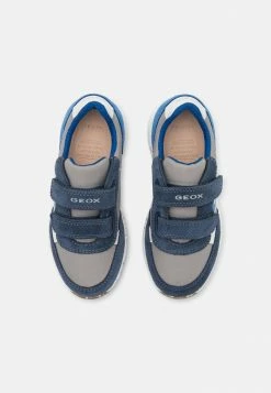 Geox ALBEN BOY - Baskets Basses - Grey/blue -Pas Cher Geox Boutique b1567edbb7984bc2918b993eca56bdec