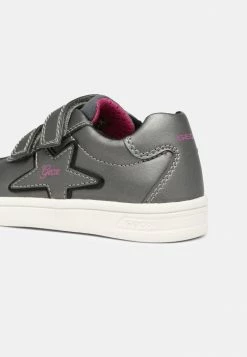 Geox DJROCK GIRL - Baskets Basses - Dark Silver/black -Pas Cher Geox Boutique b17ef75dd7f041a28343488938dec9fa