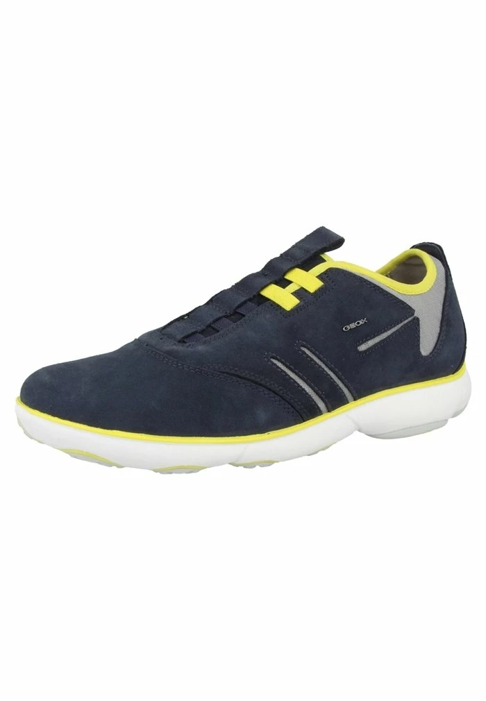 Geox Baskets Basses - Navy/yellow 3 Geox Baskets Basses - Navy/yellow – Image 3