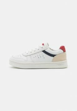 Geox DJROCK BOY - Baskets Basses - White/red