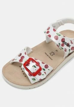 Geox COSTAREI - Sandales - Silver/red -Pas Cher Geox Boutique b50cb97182a9433bba97b02166b89766