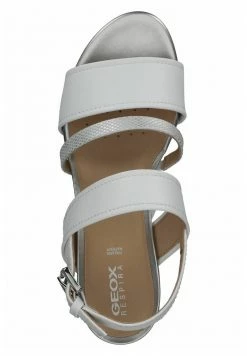 Geox Sandales Compensées - White Silver -Pas Cher Geox Boutique b667fd4367ab432ba5c97cb35c91ff30