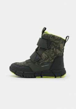 Geox FLEXYPER BOY ABX - Bottes De Neige - Mimetic/lime