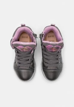 DISNEY FROZEN ELSA SKYLIN GIRL GEOX- High-top Trainers - Baskets Montantes - Dark Grey/lilac -Pas Cher Geox Boutique b7cf644436904149be4f465af09aa255