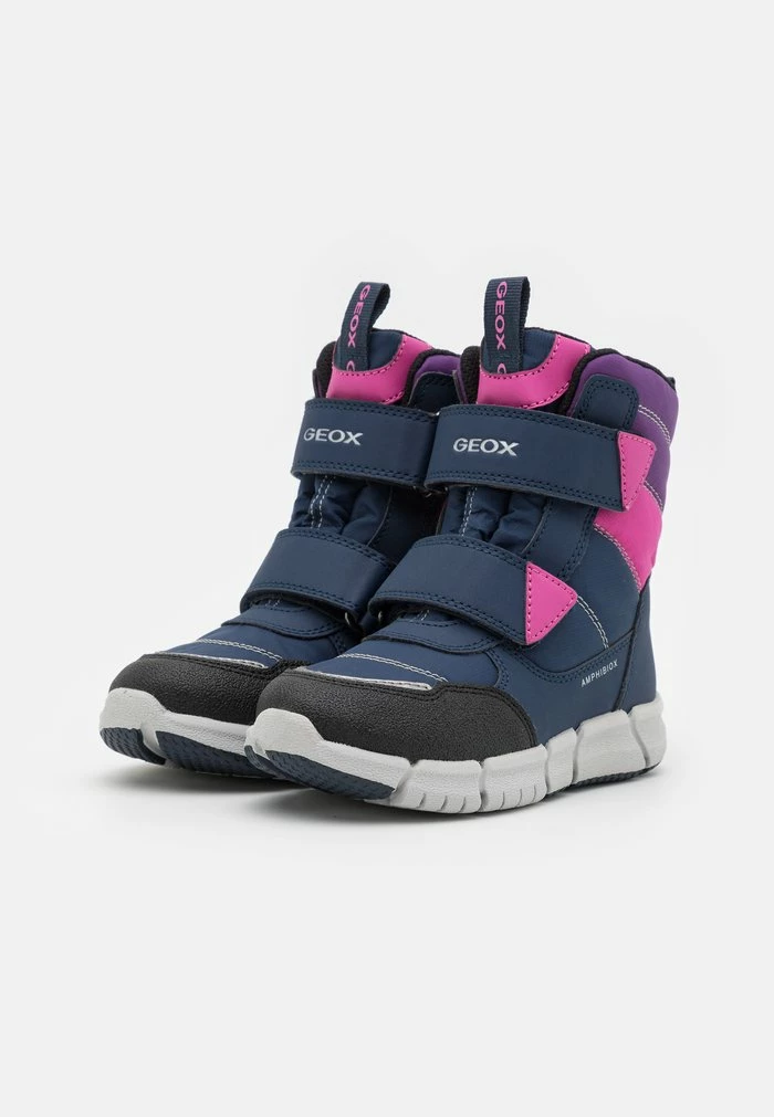 Geox FLEXYPER GIRL - Bottes De Neige - Navy/fuchsia 2 Geox FLEXYPER GIRL - Bottes De Neige - Navy/fuchsia – Image 2