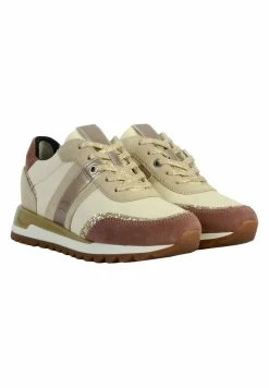 CUIR GEOX TABELYA D16AQA - Baskets Basses - Crème/taupe Clair