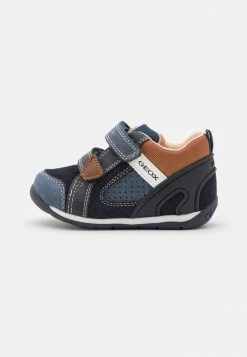 Geox EACH BOY - Chaussures Premiers Pas - Navy/light Brown