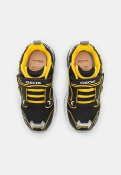 Geox SPAZIALE BOY - Baskets Basses - Black/yellow -Pas Cher Geox Boutique c7c1cef106ee47feb64b8c5d6c7d97c0
