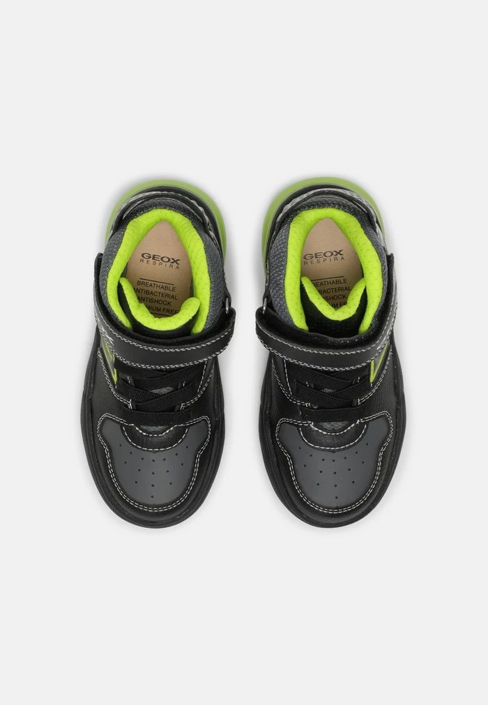 Geox GRAYJAY BOY - Baskets Montantes - Black/lime 4 Geox GRAYJAY BOY - Baskets Montantes - Black/lime – Image 4