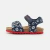 Geox CHALKI BOY - Sandales - Navy/red