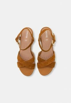 Geox ISCHIA CORDA - Sandales Compensées - Curry -Pas Cher Geox Boutique def00a4743704a3d995dd964a61eed45