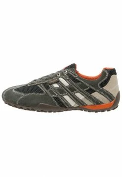 Geox UOMO SNAKE - Baskets Basses - Dark Grey