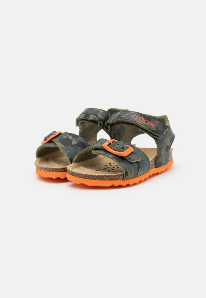 Geox CHALKI BOY - Sandales - Military/orange 2 Geox CHALKI BOY - Sandales - Military/orange – Image 2