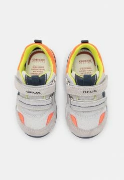 Geox RISHON BOY - Baskets Basses - Light Grey/fluo Orange -Pas Cher Geox Boutique e39e8c0a2d5f4ca3beda86ed3c776b12