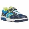 Geox INEK BOY - Baskets Basses - Navy/lime