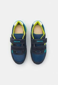 Geox ALBEN BOY - Baskets Basses - Navy/lime -Pas Cher Geox Boutique eba4e118cc994620ad90bfb6feb8dbb8