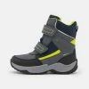 Geox SENTIERO BOY - Bottes De Neige - Dark Grey/navy